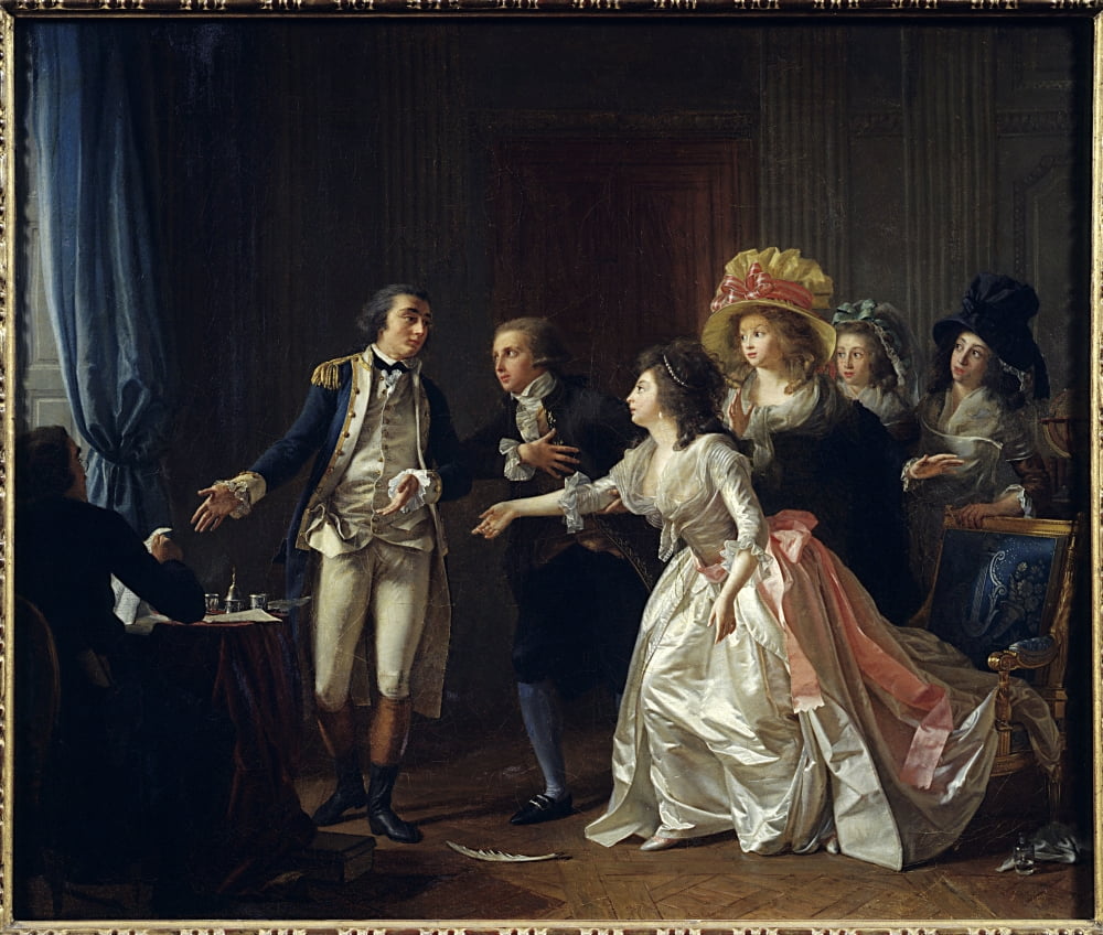 2061 Michel Garnier (1753-1819) French School Canvas Art - (24 x 18)