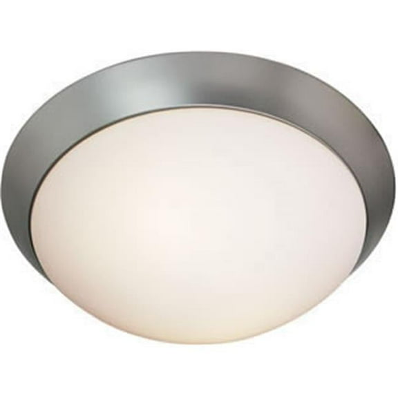 20624-BS-OPL Cobalt 1 Light Flush Mount - Brushed Steel