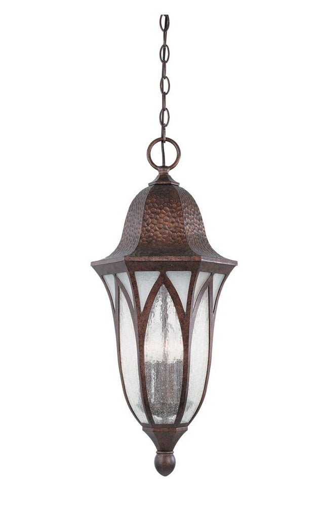 Charleston Vaulted Arch 25'' Outdoor Hanging Lantern in Burnished Antique Copper