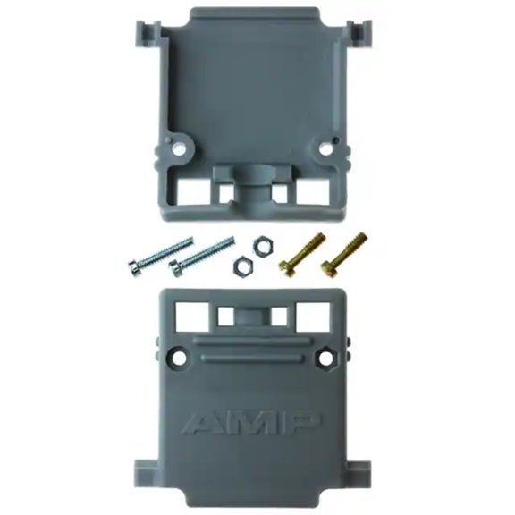 206472-1 Connector Backshell 25 Position 90/180Deg Gray Unshielded