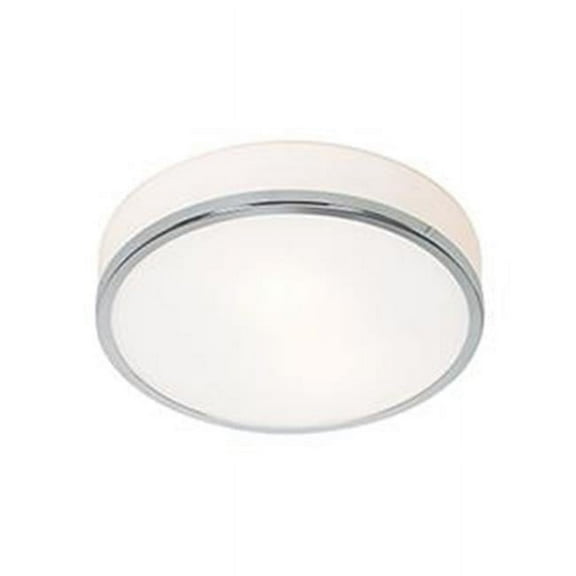 20670LEDDLP-CH-OPL 10 in. Aero LED Chrome Flush Mount Ceiling Light