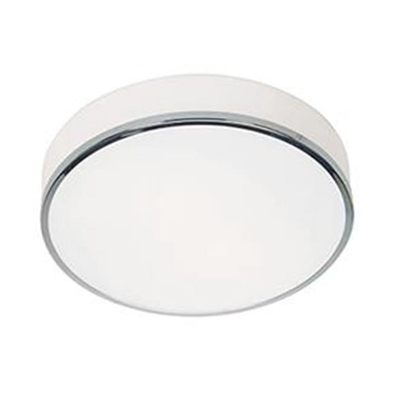 20671LEDDLP-CH-OPL 13 in. Aero LED Chrome Flush Mount Ceiling Light ...