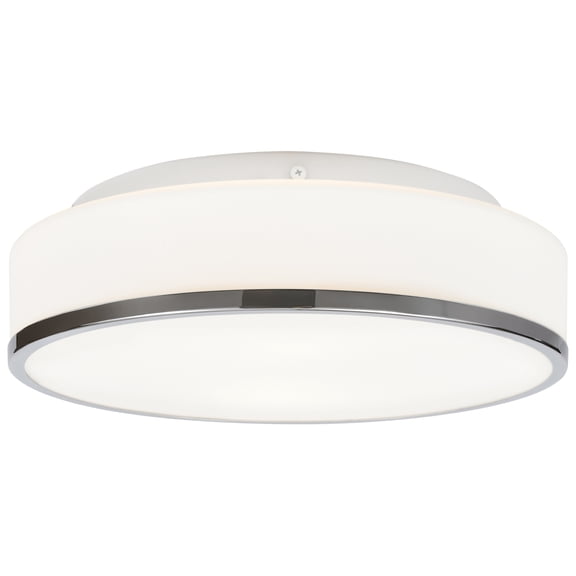 20671LEDDLP-CH/OPL Access Lighting Aero - 12.5 Inch LED Flush Mount-Chrome Finish-LED Lamping Type-E26 Medium Lamp Base Type