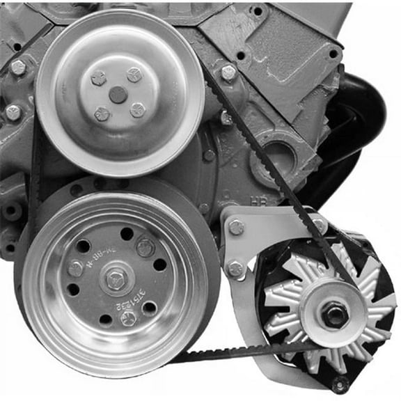 206L Alternator Bracket for Small Block Chevy Short Water Pump - Left Hand Low Mount
