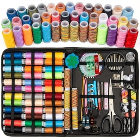 206pcs/ set All-in-One Sewing Kit for Beginners and Travelers - Includes Thread, Scissors, Needles, Thimbles, and Tape Measure - Perfect for Emergency Repairs