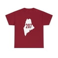 thumbnail image 1 of 207 Maine State Area Code Outline Pride T-Shirt, 1 of 1