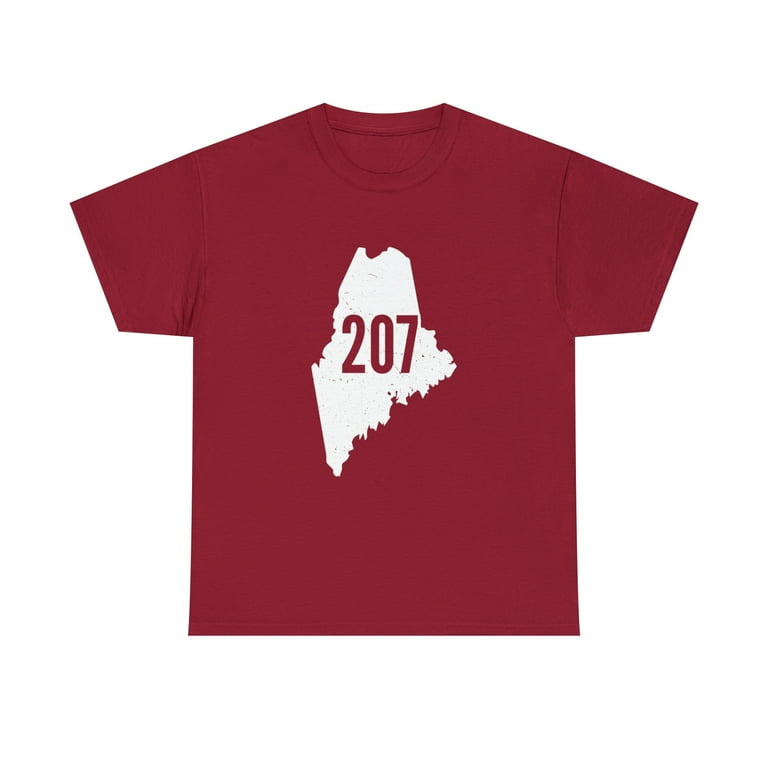 207 Maine State Area Code Outline Pride T-Shirt 207 Maine State Area Code Outline Pride T-Shirt