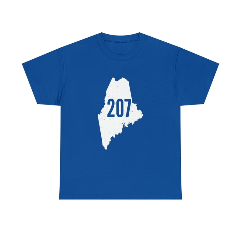 207 Maine State Area Code Outline Pride T-Shirt 207 Maine State Area Code Outline Pride T-Shirt