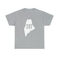 thumbnail image 1 of 207 Maine State Area Code Outline Pride T-Shirt, 1 of 1
