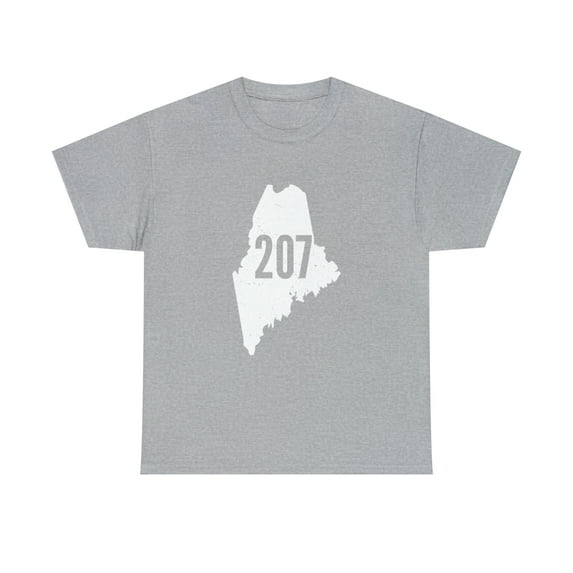 207 Maine State Area Code Outline Pride T-Shirt