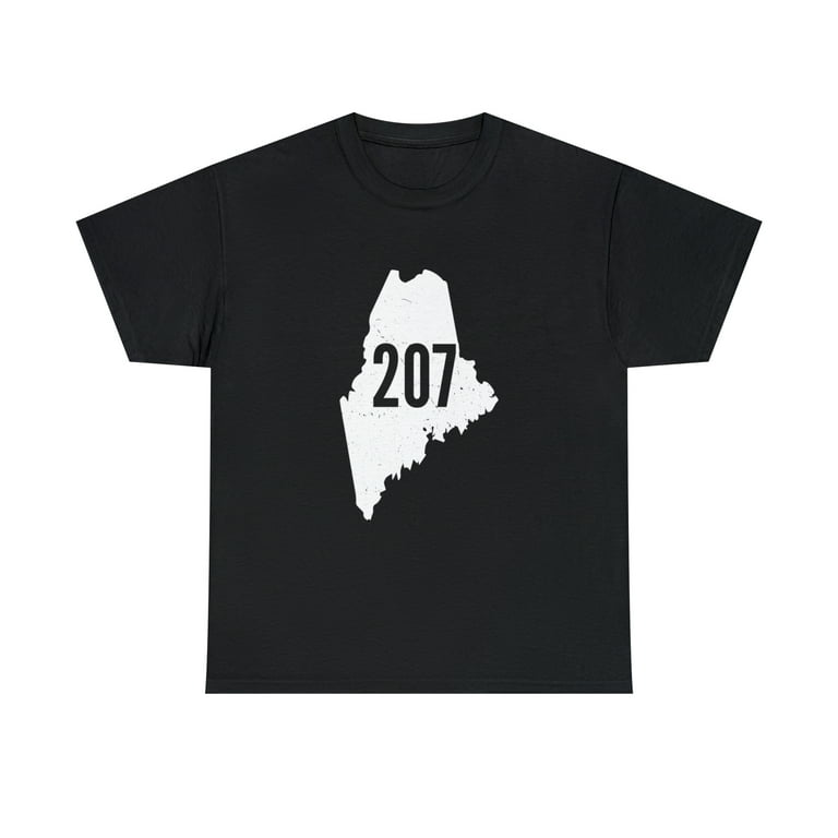 207 Maine State Area Code Outline Pride T-Shirt 207 Maine State Area Code Outline Pride T-Shirt