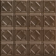 207 - Tin Plated Nail-Up Ceiling Tile in Bronze (24 Sq.ft/ Pack) - 6 Pieces