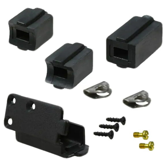207908-1 Connector Backshell 9 Position Hinged 9P 90/180DEG Black Unshielded