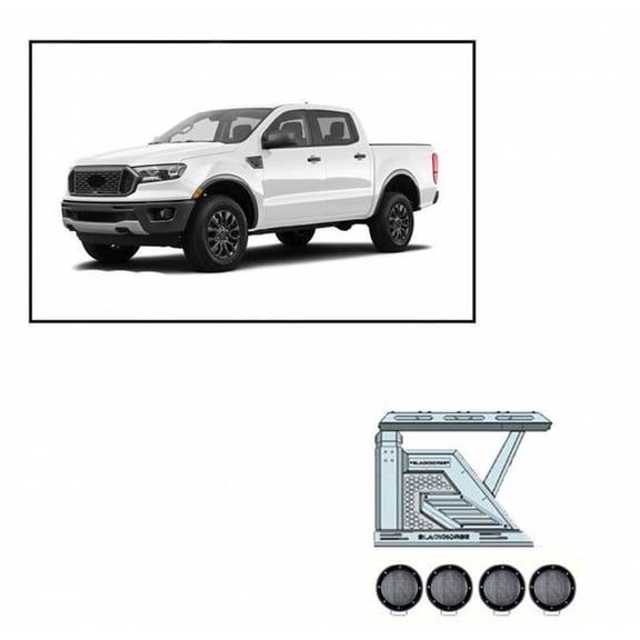 207BA3PLFB Armour II Roll Bar with Basket Kit for 2022 Ford Ranger
