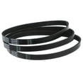 thumbnail image 1 of 207J6 Rubber Poly V Belts, 6 Ribs PJ V-Ribbed Belt 20.7" Length x 0.55" Width x 0.15" Thick, 3 Packs, 1 of 5