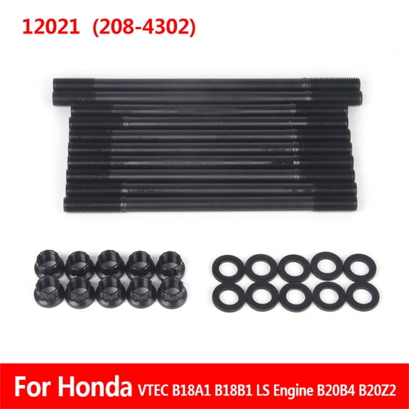 208-4302 Interval Head Stud Kit, Non-VTEC, For Acura Honda Acura LS Integra B18A B18B B20 B20B