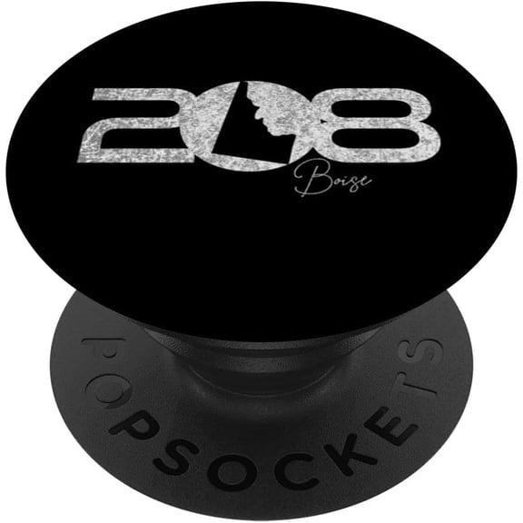 208 Boise Idaho Area Code Minimalist Map Art Boisean Local PopSockets Adhesive PopGrip