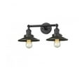 thumbnail image 1 of 208-OB-M5 Innovations Lighting Two Light Railroad Wall Sconce-18 Inches Wide by 8 Inches High, 1 of 7