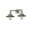 thumbnail image 1 of 208-SN-M2-Innovations Lighting-Two Light Railroad Wall Sconce-18 Inches Wide by 8 Inches High, 1 of 3