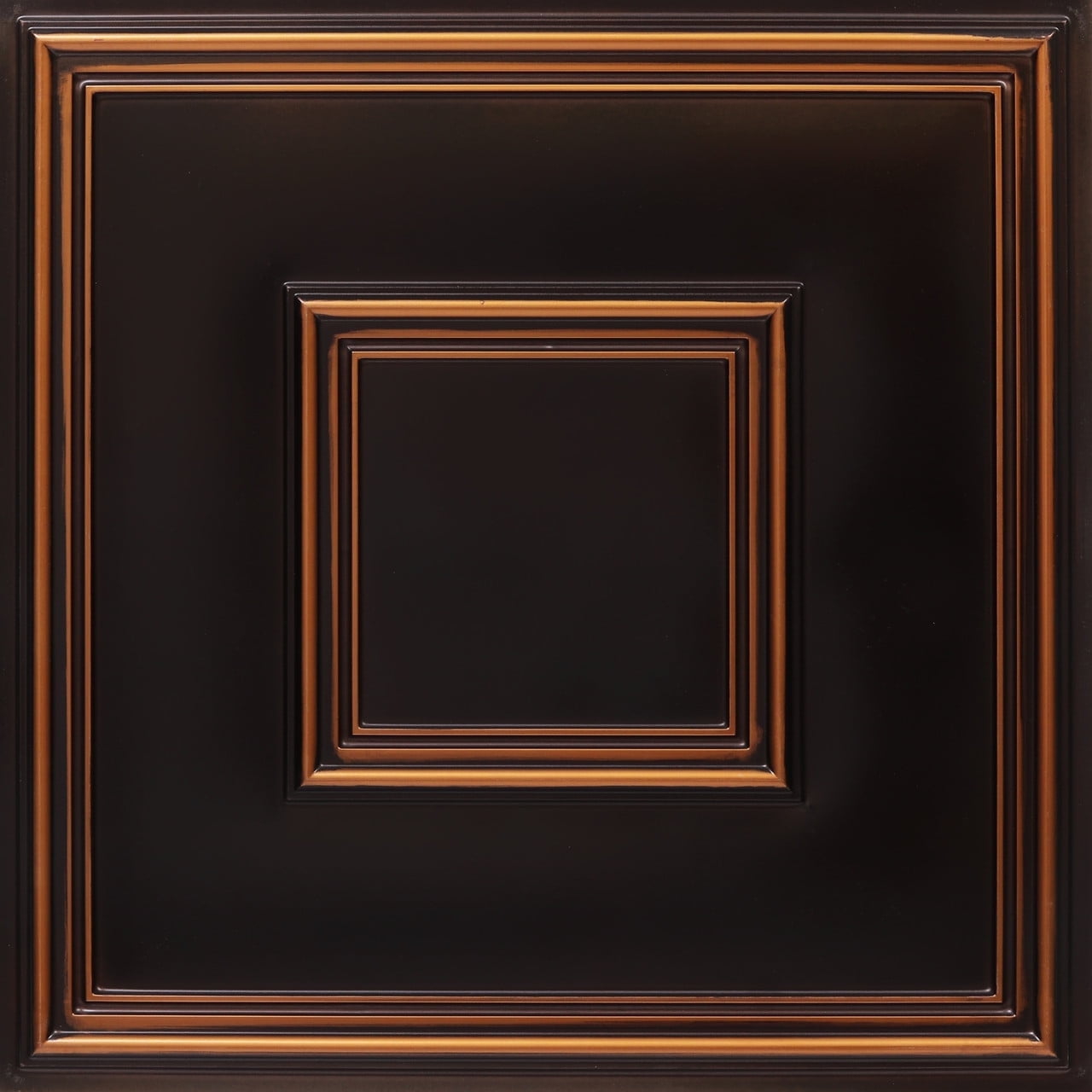 Antique Copper Square PVC Ceiling Tile Set of 25