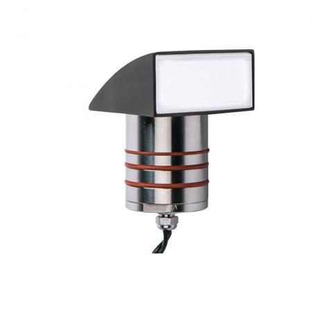 2081-30BS-WAC Lighting-12V 4.1W 3000K 1 LED Indicator Light with Ground Hood in Contemporary Style-2.38 Inches Wide by 4.13 Inches High