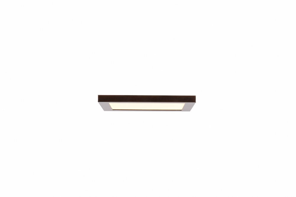 Boxer Small LED Square Flush Mount - Bronze Finish