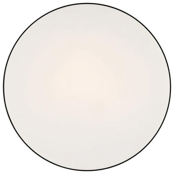 20826LEDD-MBL-OPL 14 in. 30W Roma LED Flush Mount, Matte Black