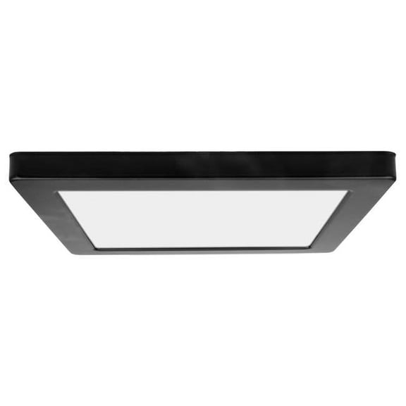 20835LEDD-BL-ACR ModPLUS 11.50 in. Black LED Flush Mount Ceiling Light, Acrylic Lens