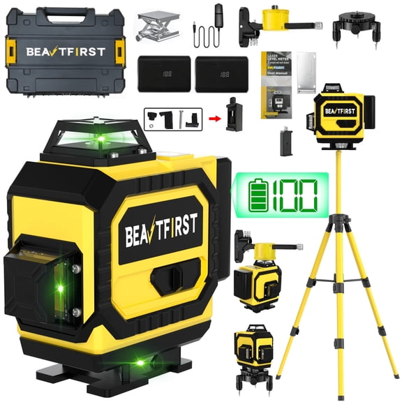 2084354230 16-Line 4D Laser Level, 360 Self-Leveling Rotary Cross Line Laser, High Precision Measuring Tool