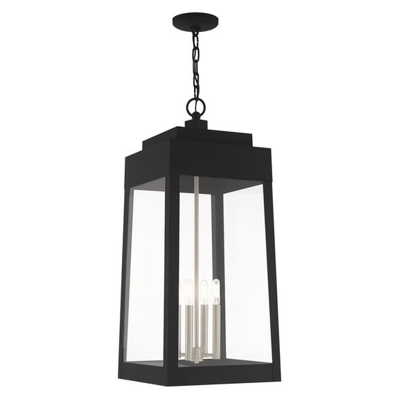 Livex Lighting - Oslo - 4 Light Outdoor Pendant Lantern in Mid Century Modern