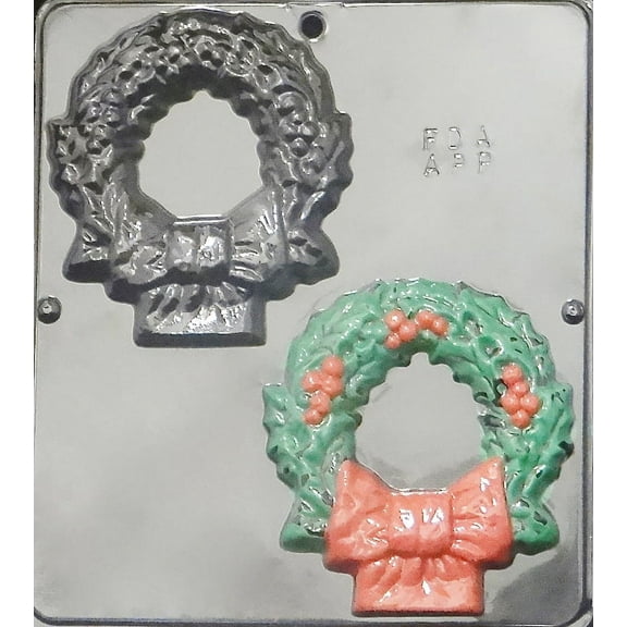 2088 Christmas Wreath Chocolate Candy Mold