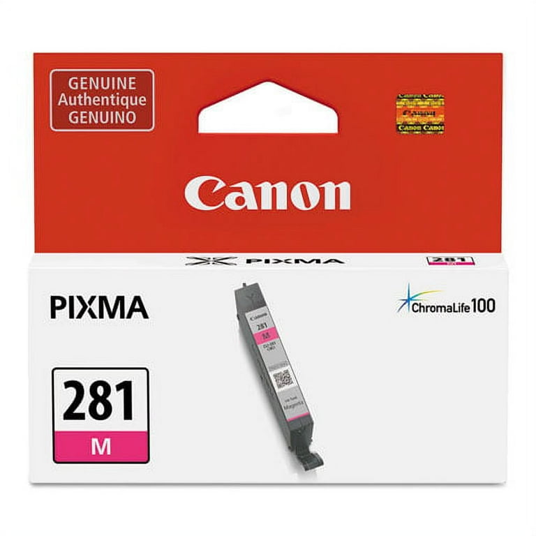 2089C001 (CLI-281) ChromaLife100+ Ink, 233 Page-Yield, Magenta 2089C001 (CLI-281) ChromaLife100+ Ink, 233 Page-Yield, Magenta