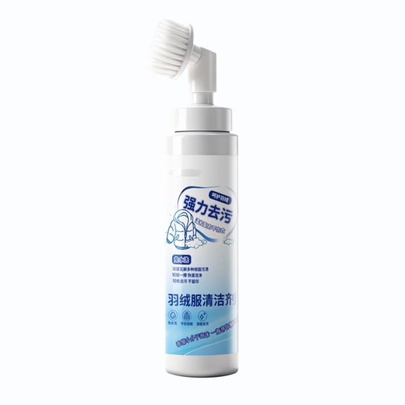 208ml Leave In Down Jacket Cleaner No Wash and Water-free Cleaning for Clothes, White
