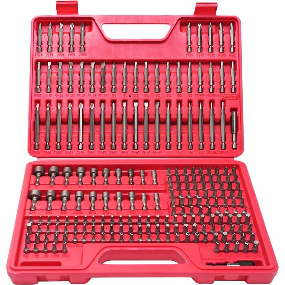 208pcs Screwdriver Bit Set, High Grade, Includes Hard-to-Find Security Bits, Screwdriver Bit Set Security Bit, Professional Ended Screw Tools Box