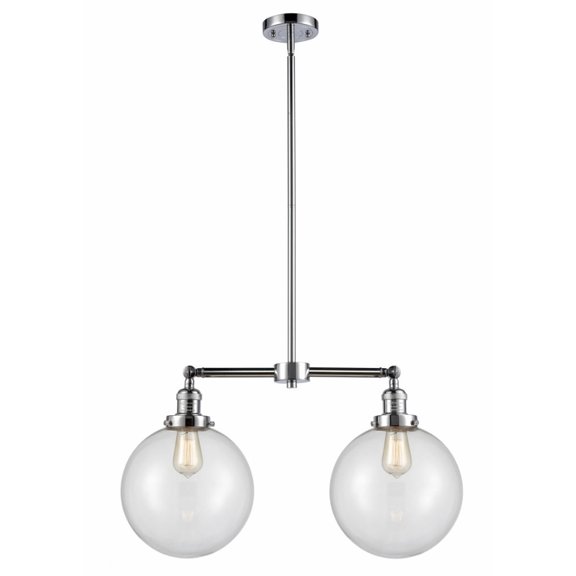 209-PC-G202-10-LED-Innovations Lighting-X-Large Beacon-7W 2 LED Chandelier in Traditional Style-25 Inches Wide by 14 Inches High   Polished Chrome
