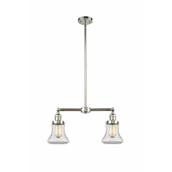 209-PN-G192-LED-Innovations Lighting-Bellmont - 21 Inch 7W 2 LED Chandelier Polished Nickel Finish