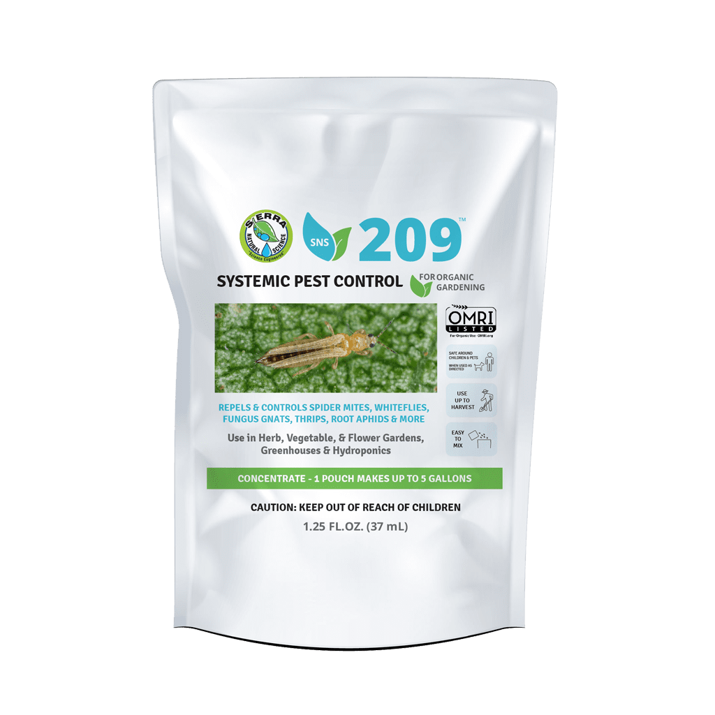 209 Systemic Pest Control - For Organic Production OMRI Listed - 1.25 fl oz Pouch by Sierra Natural Science