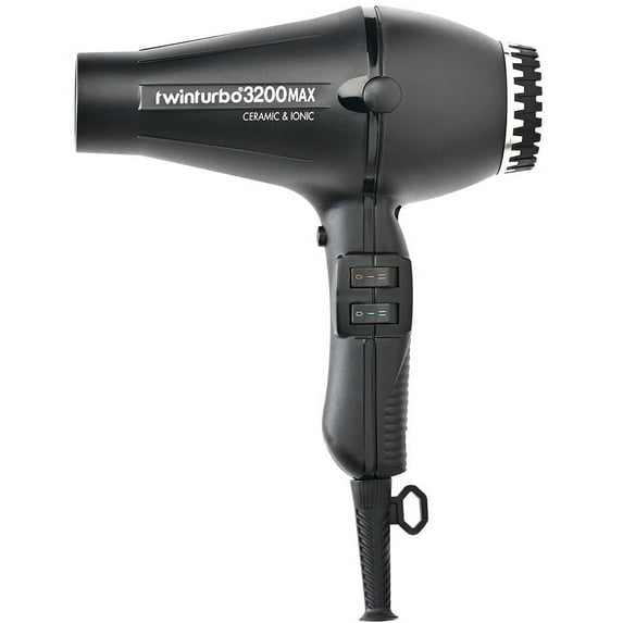 ($209 Value) Twin Turbo 3200 Ceramic and Ionic Professional Hair Dryer, 1900 Watt