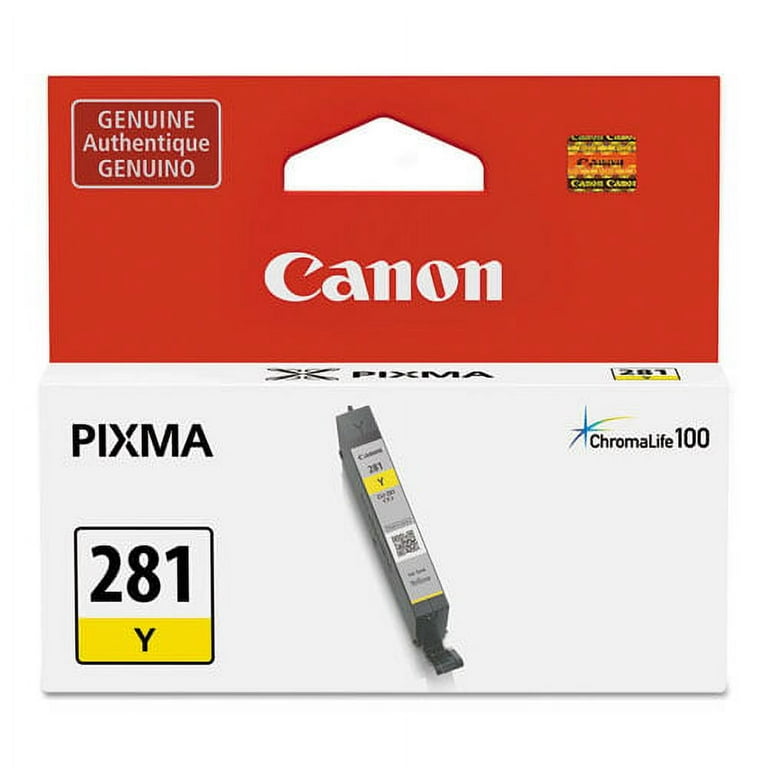 2090C001 (CLI-281) ChromaLife100+ Ink, 259 Page-Yield, Yellow 2090C001 (CLI-281) ChromaLife100+ Ink, 259 Page-Yield, Yellow