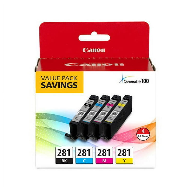 2091C005 (CLI-281) Ink, Black/Cyan/Magenta/Yellow 2091C005 (CLI-281) Ink, Black/Cyan/Magenta/Yellow