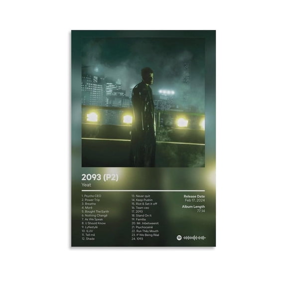 2093 by Yeat 1 Canvas Poster Bedroom Decoration Landscape Office Valentine's Birthday Gift