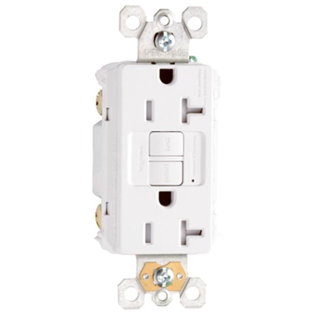 2097TRWCC10 20A, 120V Duplex Self Testing Tamper Resistant, White