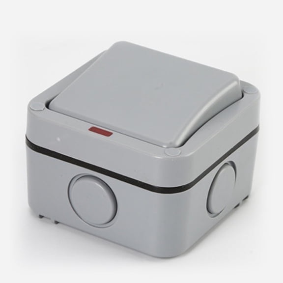 20A 1 Gang Weatherproof Junction Box Outdoor Switch Switch Waterproof Ip66 Abs YIWEI