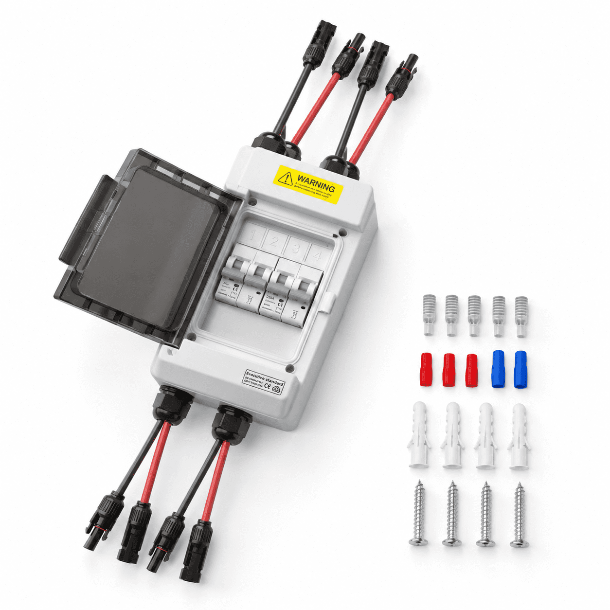 20A 1000VDC PV Circuit Breaker Box, IP66 Waterproof Solar Disconnect ...