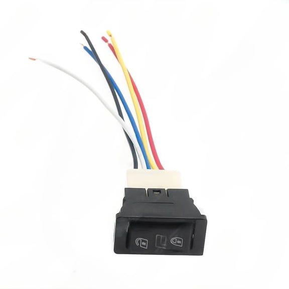 20A 12V/24V 5PIN electric window switch+adapter wire 5-pin car electric window switch with red light wire