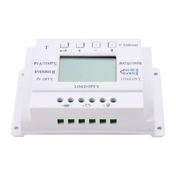20A 12V/24V Auto MPPT LCD Display Solar Charger Controller For Lighting System Solar Panel Battery Regulator