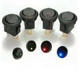 thumbnail image 1 of 20A 12V Dc Rocker Switch Led Lighting Car And Boat Round On/Off Spst Switch Green YIWEI, 1 of 5