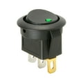 thumbnail image 1 of 20A 12V Dc Rocker Switch Led Lighting Car and Boat Round On/Off Spst Switch Green, 1 of 5