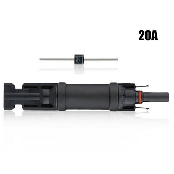 20A 30A Dc Diode Solar Plug Connector For Pv System Solar Panel Parallel Connection Antireflux Protection Panel Fuse Holder