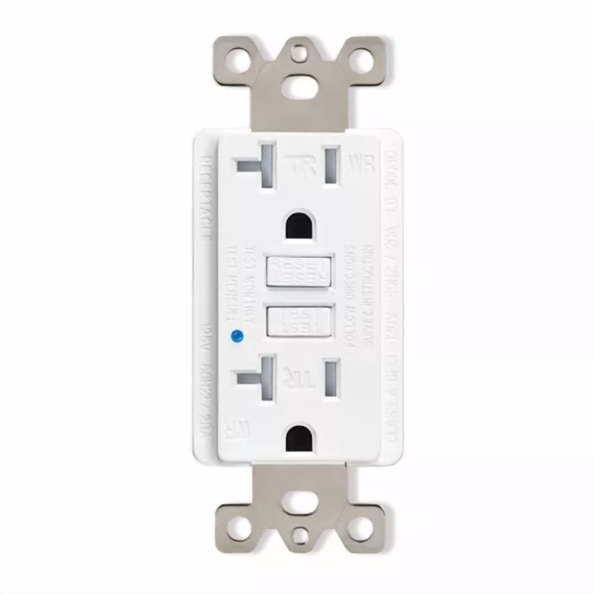 20A Amp Gfci Outlet Duplex Receptacle Self-Test Tr Weather Resistant For Kitchen
